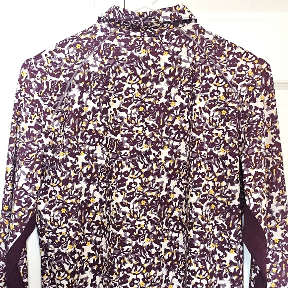 Lady Pinseeker‎ Womens Performance Golf Pullover Jacket Shirt Floral Medium - Picture 4 of 7